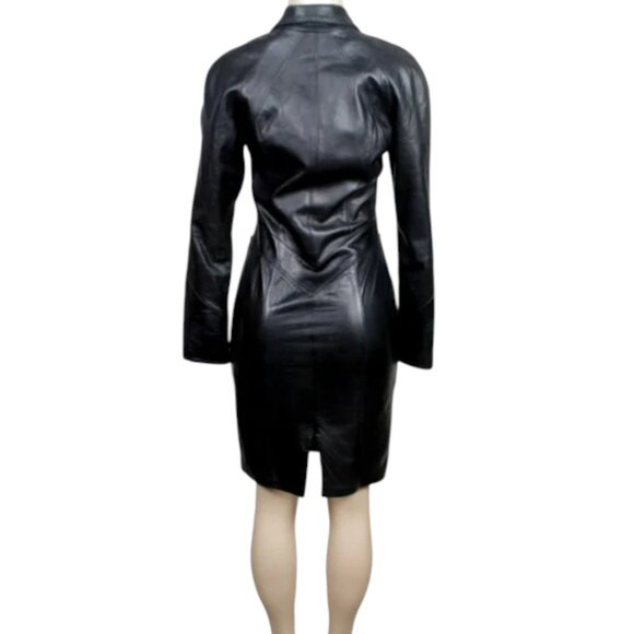 ROGER EDWARDS Leather Dress - Picture 2 of 4